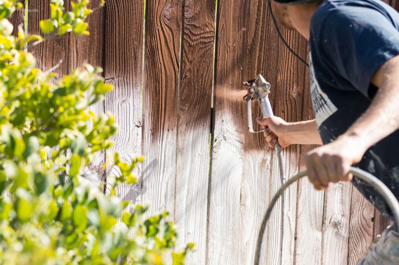 Fence Staining Process